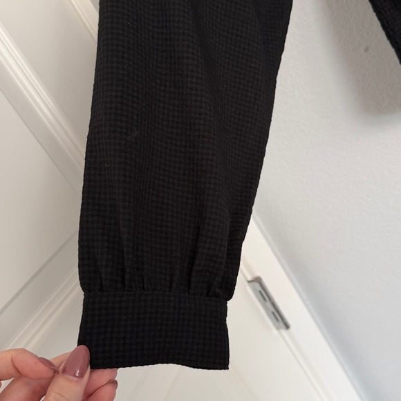 Madewell Black Puff Sleeve Blouse - Picture 7 of 11